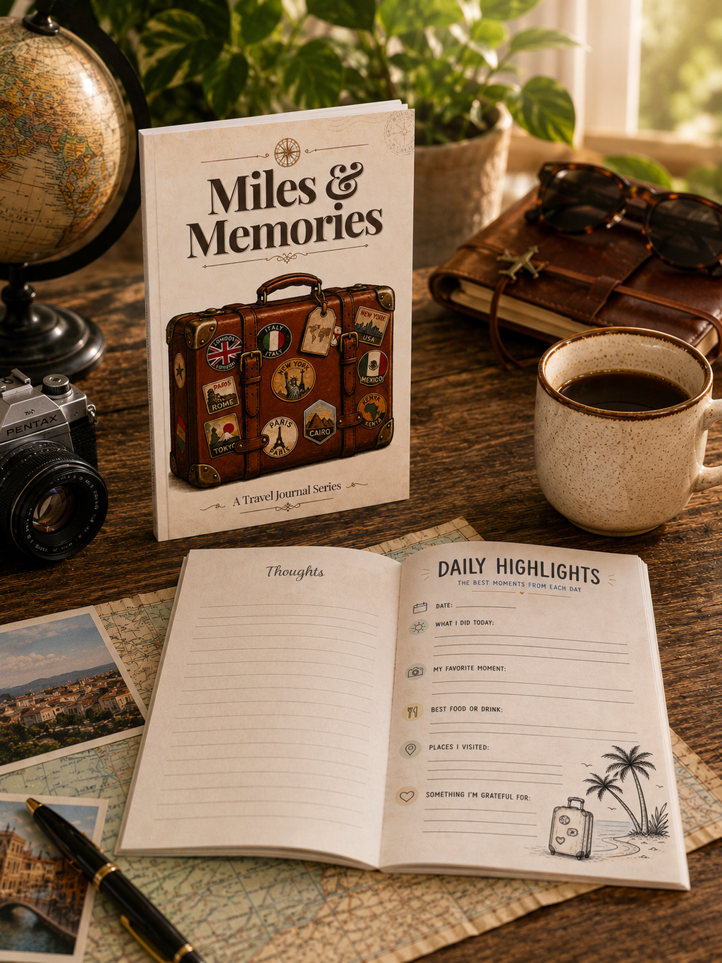 Miles & Memories: Guided Travel Journal & Keepsake for Trips, Adventures and Vacations (Copy)