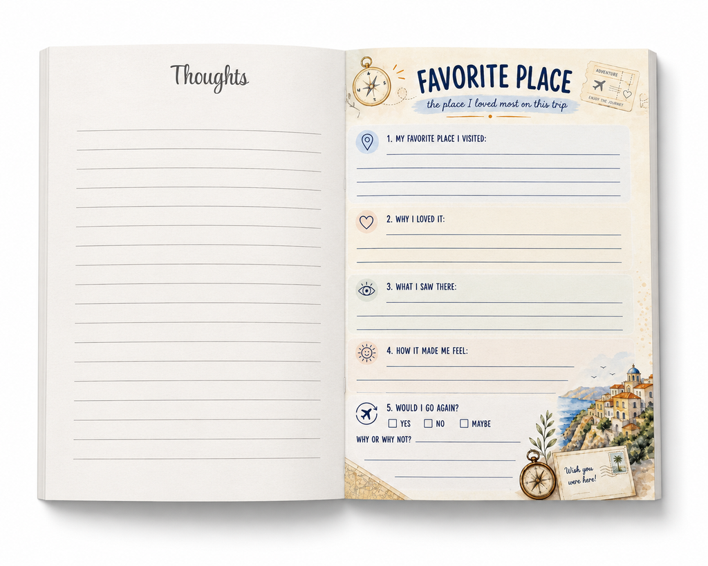 Miles & Memories: Guided Travel Journal & Keepsake for Trips, Adventures and Vacations (Copy)