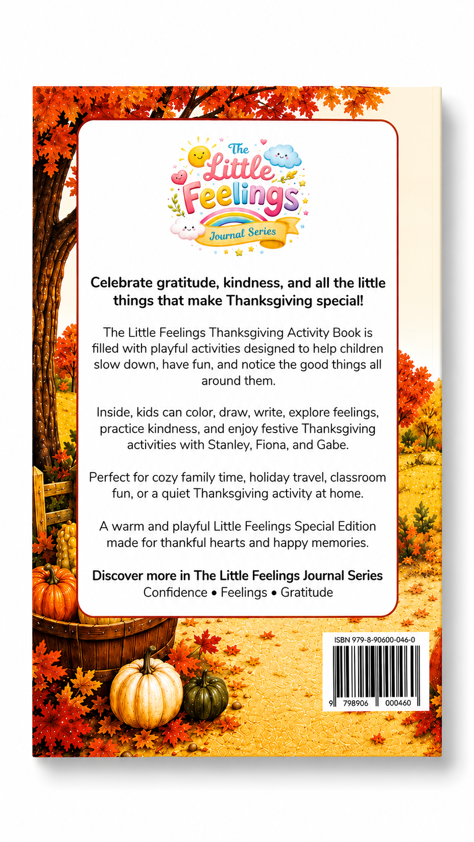 The Little Feelings Thanksgiving Activity Book - Special Holiday Edition for Kids Social Emotional Learning