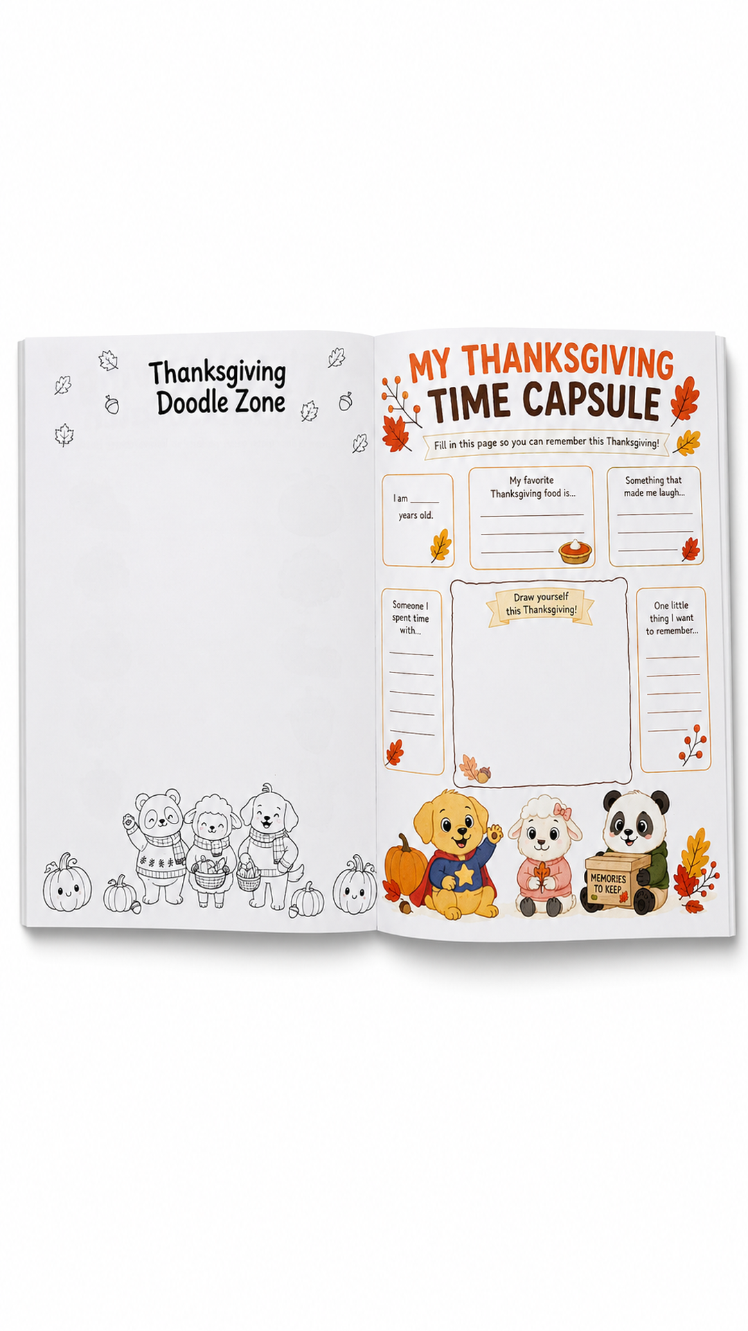 The Little Feelings Thanksgiving Activity Book - Special Holiday Edition for Kids Social Emotional Learning