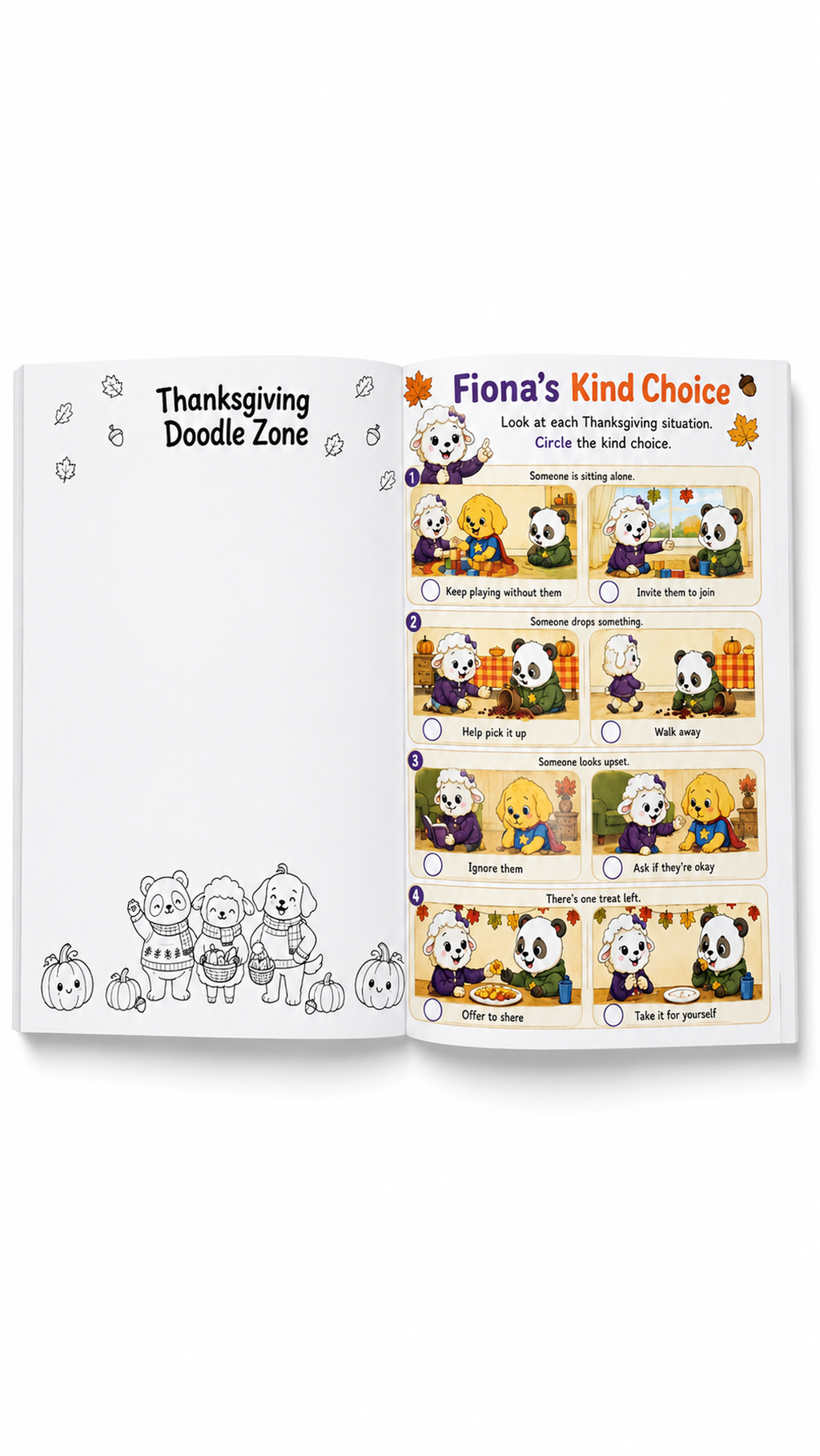 The Little Feelings Thanksgiving Activity Book - Special Holiday Edition for Kids Social Emotional Learning