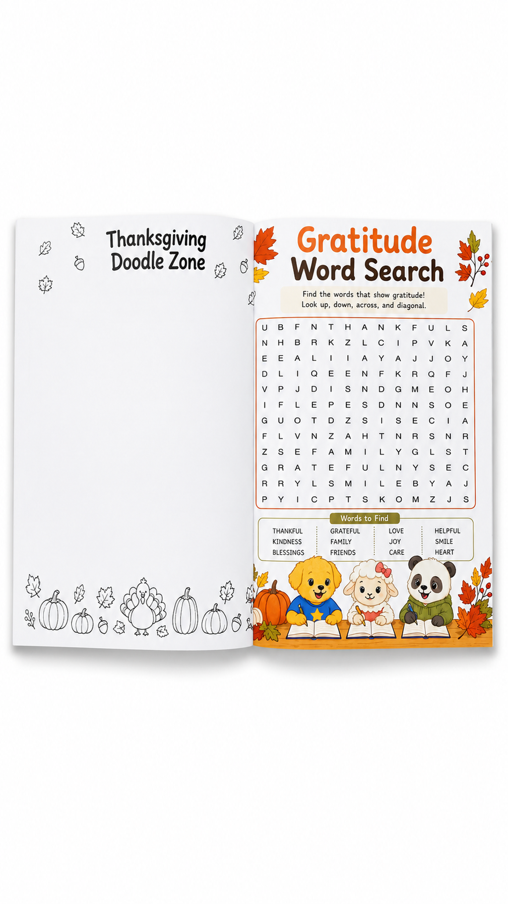 The Little Feelings Thanksgiving Activity Book - Special Holiday Edition for Kids Social Emotional Learning