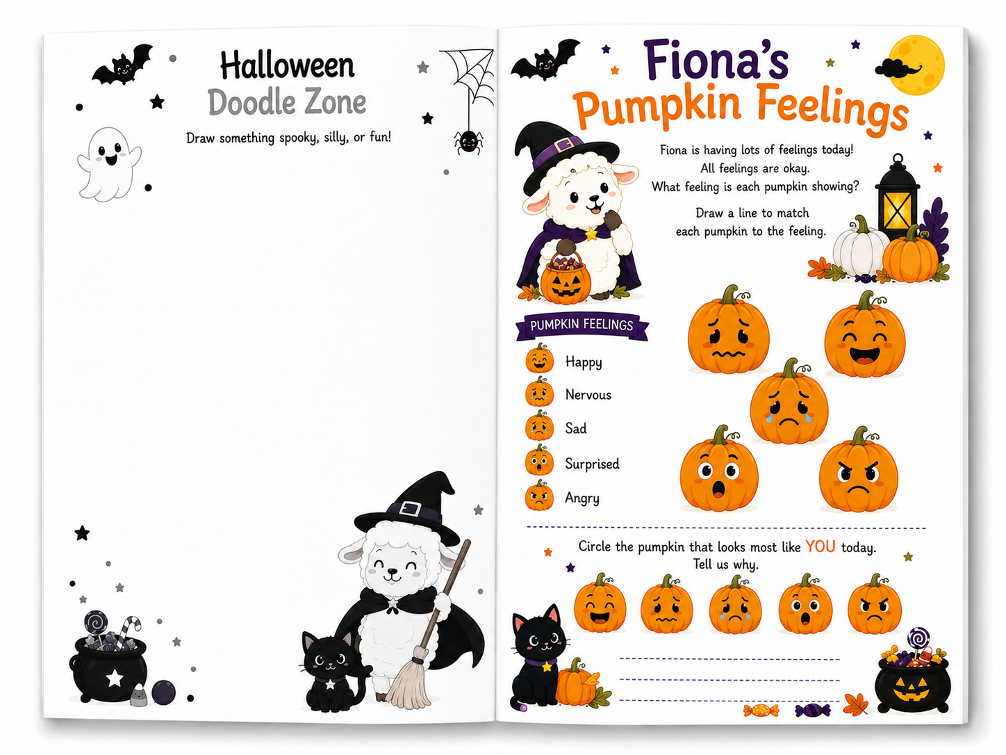 Halloween Spooky, Silly & Fun - Special Edition Activity Book for Kids Social Emotional Learning