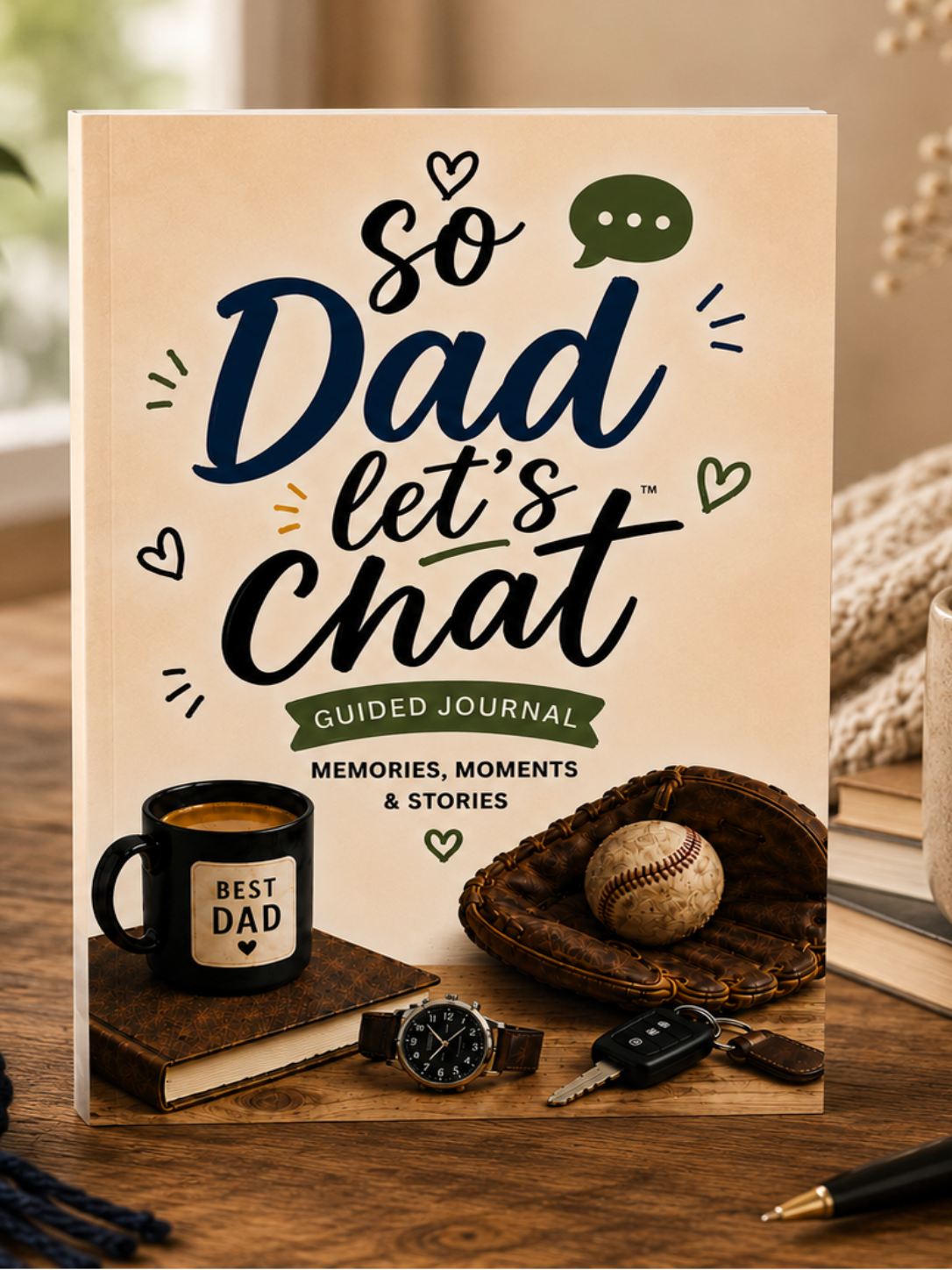 So Mom Let's Chat, So Dad Let's Chat Journal Book Keepsake Bundle