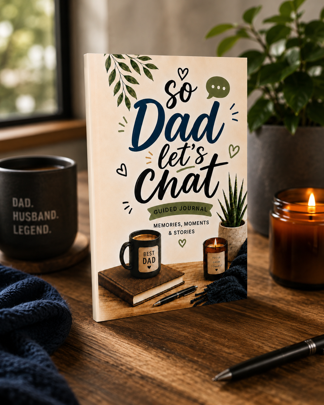So Dad, Let’s Chat: A Guided Keepsake Journal book of Memories, Moments, and Stories