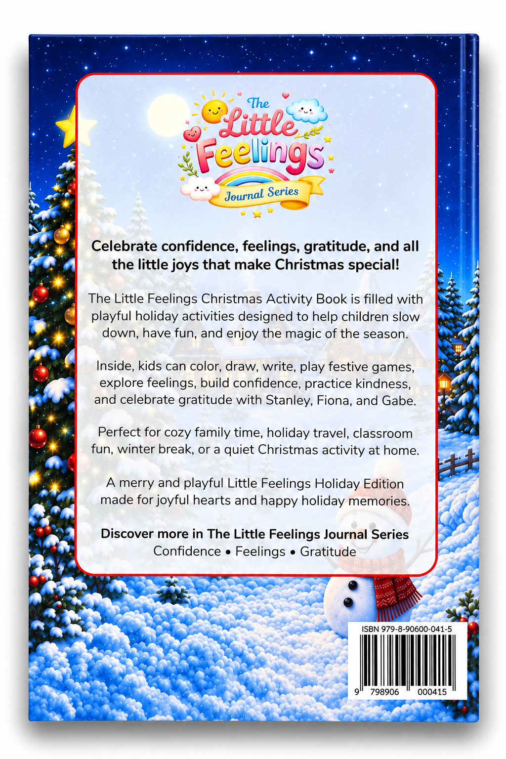 Stocking Stuffer: The Little Feelings Christmas Activity Book - Special Holiday Edition for Kids Social Emotional Learning