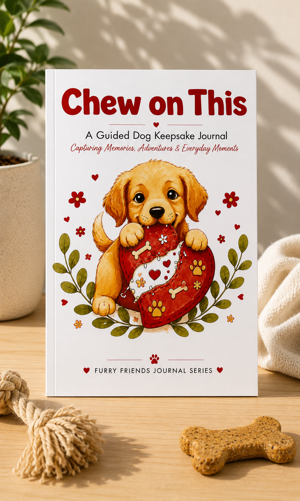 Chew on This: Guided Dog Memory Book & Keepsake Journal for Dog Lovers