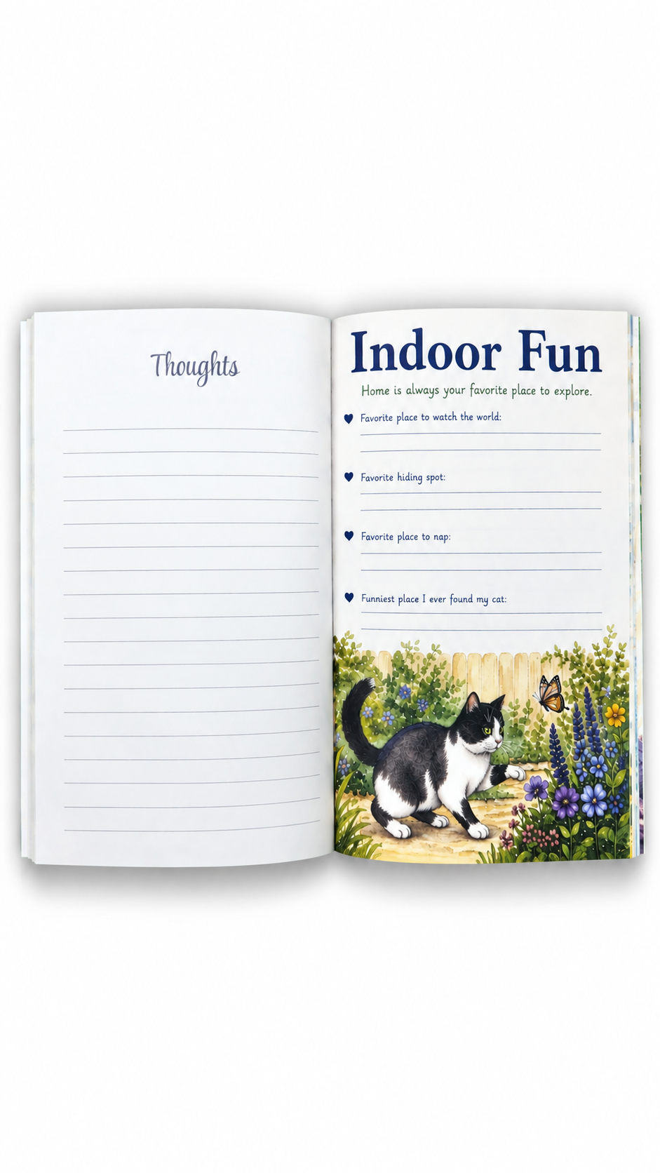 Purr-fect Thoughts: Guided Cat Memory Book & Keepsake Journal for Cat Lovers