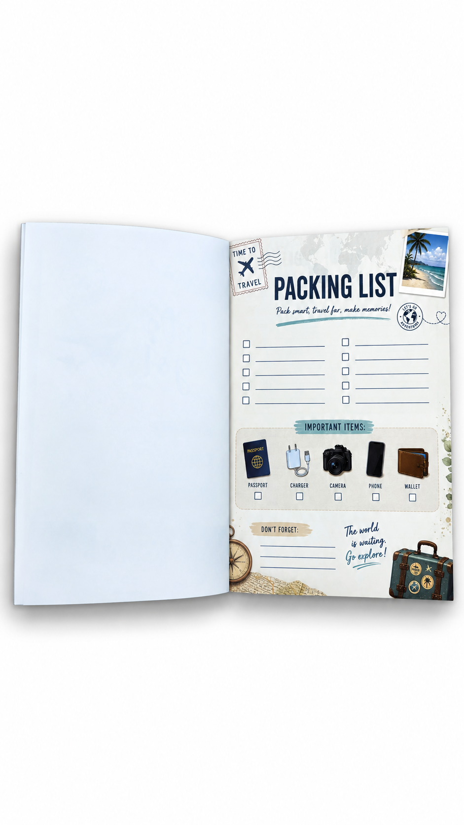Miles & Memories: Guided Travel Journal & Keepsake for Trips, Adventures and Vacations