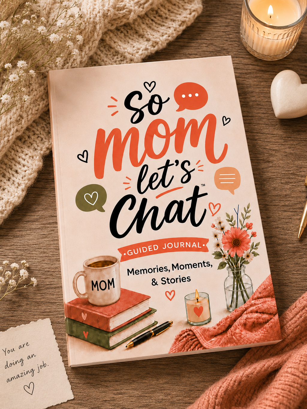 So Mom Let's Chat, So Dad Let's Chat Journal Book Keepsake Bundle